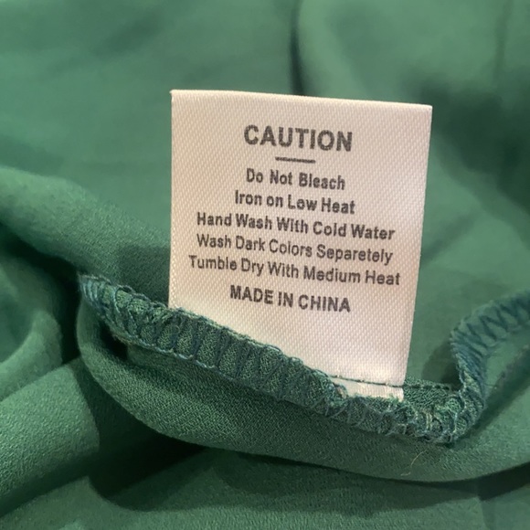 Kelly Green High Neck Open Back Tiered Mini Dress - Picture 16 of 16